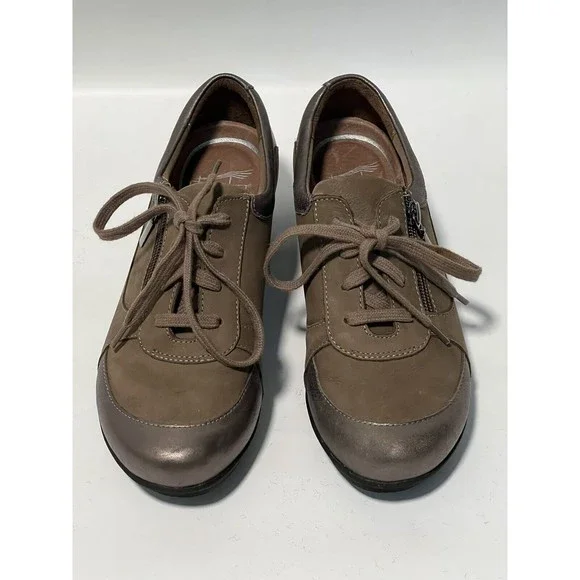Dansko Size 38 / 7.5 - 8  Brown Leather Sneakers Hiking/walking Comfort Shoes - Picture 2 of 11